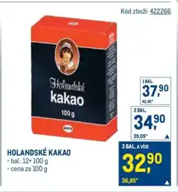 Makro Holandské kakao nabídka