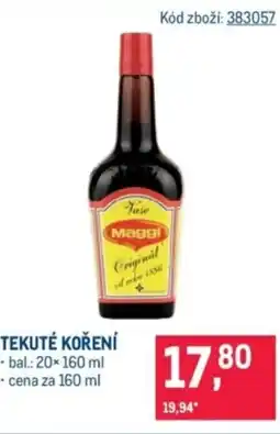 Makro Maggi Tekuté koření nabídka
