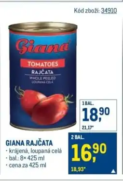Makro Giana rajčata nabídka