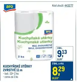 Makro Aro Kuchyňské utěrky 2vrstvé nabídka