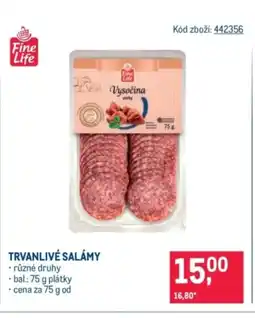 Makro Fine Life Trvanlivé salámy nabídka