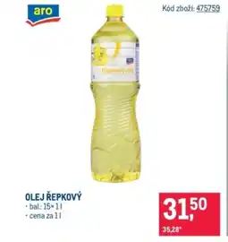 Makro Aro Olej řepkový nabídka