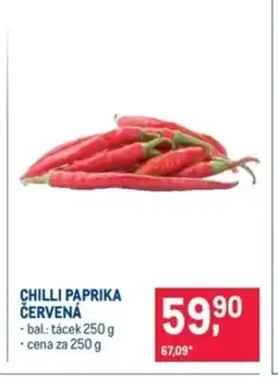 Makro Chilli paprika červená nabídka