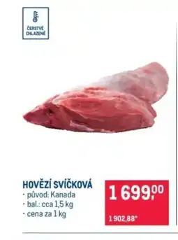 Makro Hovězí svíčková nabídka