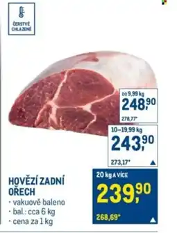 Makro Hovězí zadní ořech nabídka