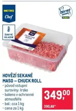 Makro Hovězí sekané maso - chuck roll nabídka