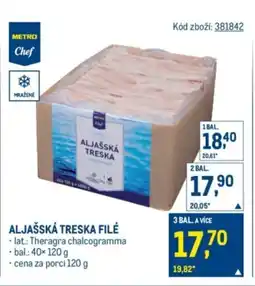 Makro Aljašská treska filé nabídka