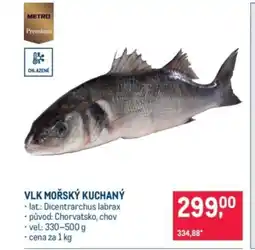 Makro Vlk mořský kuchaný nabídka