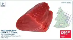 Makro Tuňák žlutoploutvý sashimi filet AA grade nabídka