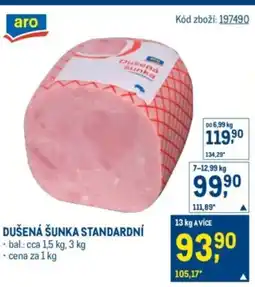 Makro Dušená šunka standardní nabídka
