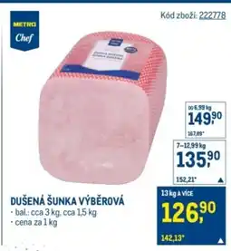 Makro Dušená šunka výběrová nabídka