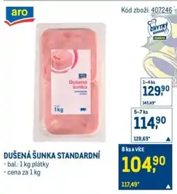 Makro Dušená šunka standardní nabídka