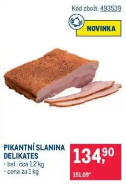 Makro Pikantní slanina delikates nabídka