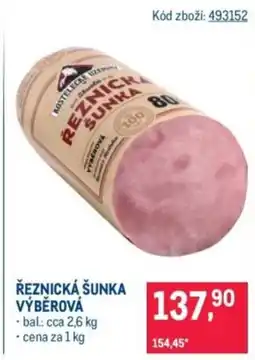 Makro Řeznická šunka výběrová nabídka