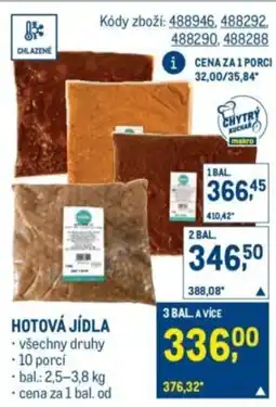 Makro Hotová jídla nabídka