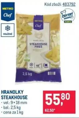 Makro Hranolky steakhouse nabídka