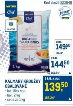 Makro Kalmary kroužky obalované nabídka
