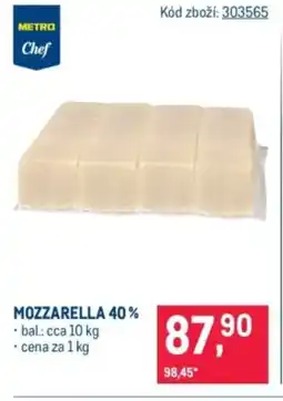 Makro Mozzarella 40% nabídka