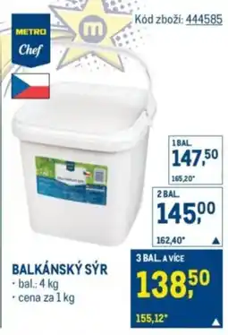 Makro Balkánský sýr nabídka