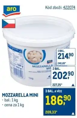 Makro Mozzarella mini nabídka