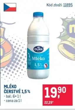 Makro OLMA Mléko čerstvé 1,5% nabídka