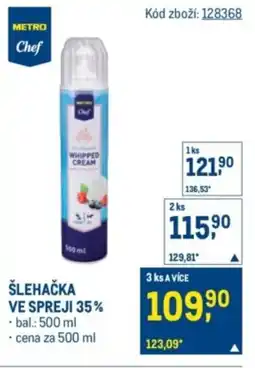 Makro Šlehačka ve spreji 35% nabídka