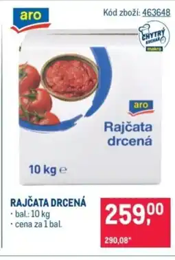 Makro Rajčata drcená nabídka