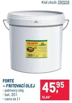 Makro Forte – fritovací olej nabídka