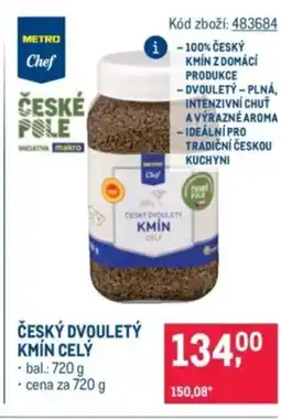 Makro Metro Chef Český dvouletý kmin cely nabídka