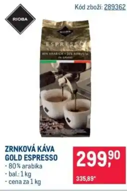 Makro Zrnková káva gold espresso nabídka