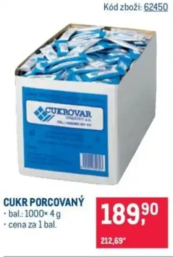 Makro Cukr porcovaný nabídka