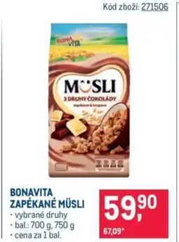 Makro Bonavita zapekané müsli nabídka