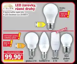 Norma LED žárovky, různé druhy nabídka