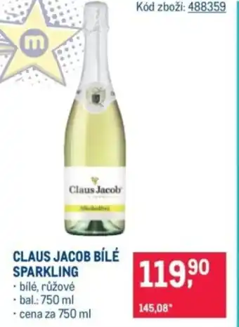 Makro Claus jacob bílé sparkling nabídka