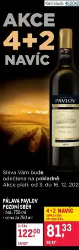 Makro Pálava pavlov pozdní sběr nabídka