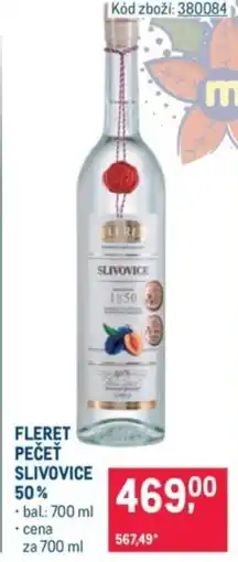 Makro Fleret pečeť slivovice 50% nabídka