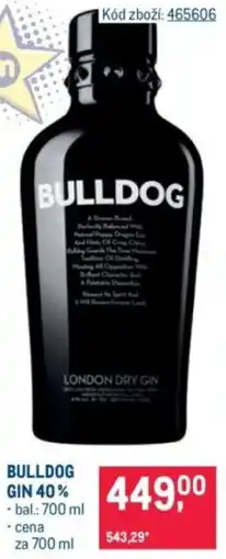 Makro Bulldog gin 40% nabídka