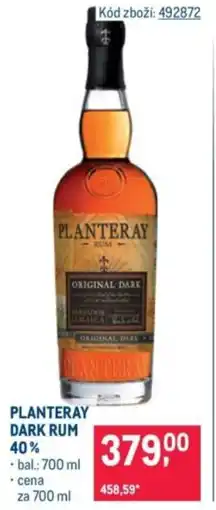 Makro Planteray dark rum 40% nabídka