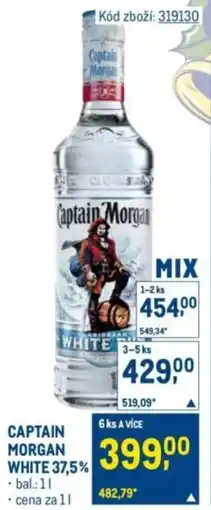 Makro Captain morgan white 37,5% nabídka