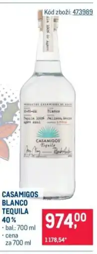 Makro Casamigos blanco tequila 40% nabídka