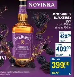 Makro Jack daniel's blackberry nabídka