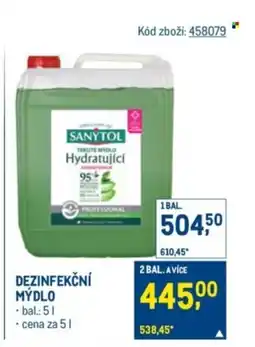 Makro SANYTOL Dezinfekční mýdlo nabídka