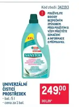 Makro SANYTOL Univerzální cistici prostředek nabídka