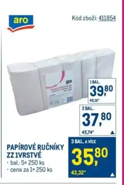 Makro Papírové ručníky zz 1vrstvé nabídka