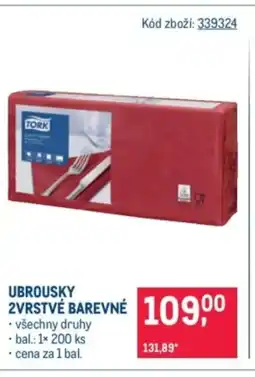 Makro Ubrousky 2vrstvé barevné nabídka