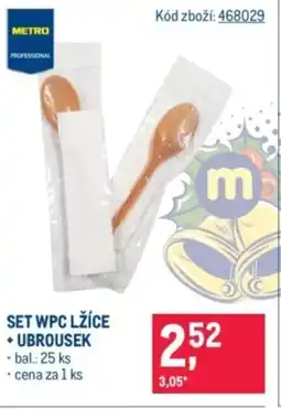 Makro Set wpc lžíce + ubrousek nabídka