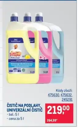 Makro Mr. Proper Čistič na podlahy, univerzální čistič nabídka