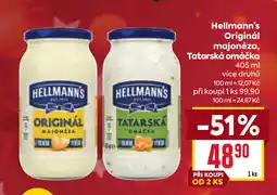 Billa Hellmann's Originál majonéza, Tatarská omáčka nabídka