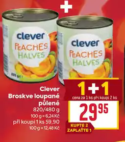 Billa Clever Broskve loupané nabídka