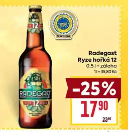 Billa Radegast Ryze hořká 12 nabídka